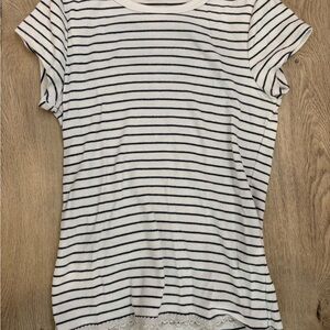 Abercrombie Kids Navy and White Striped Tee